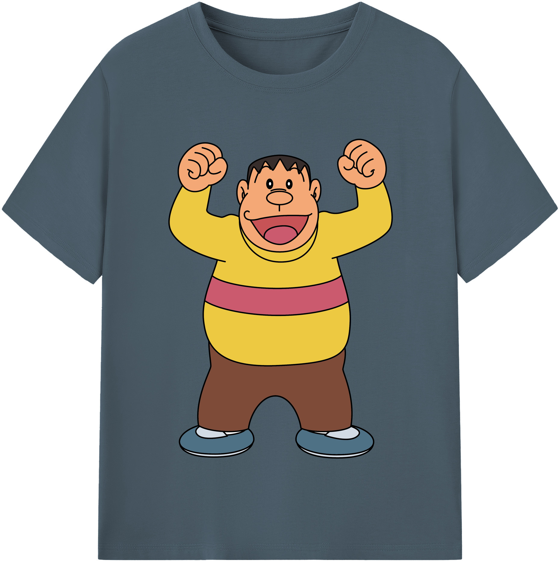 （画像用） ドラえもん 剛田武 Doraemon Gouta Takeshi 綿100％半袖Tシャツ（フロントプリント）